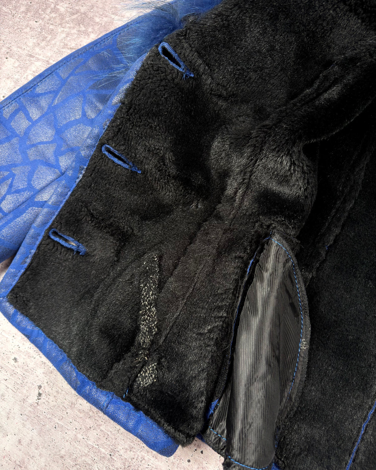 Vintage Faux Fur Shearling Jacket — S/M