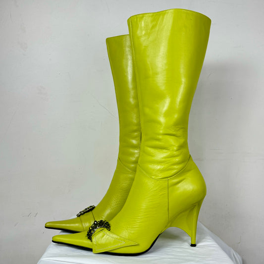 Vintage Italian Leather Boots (brat!) 39/40