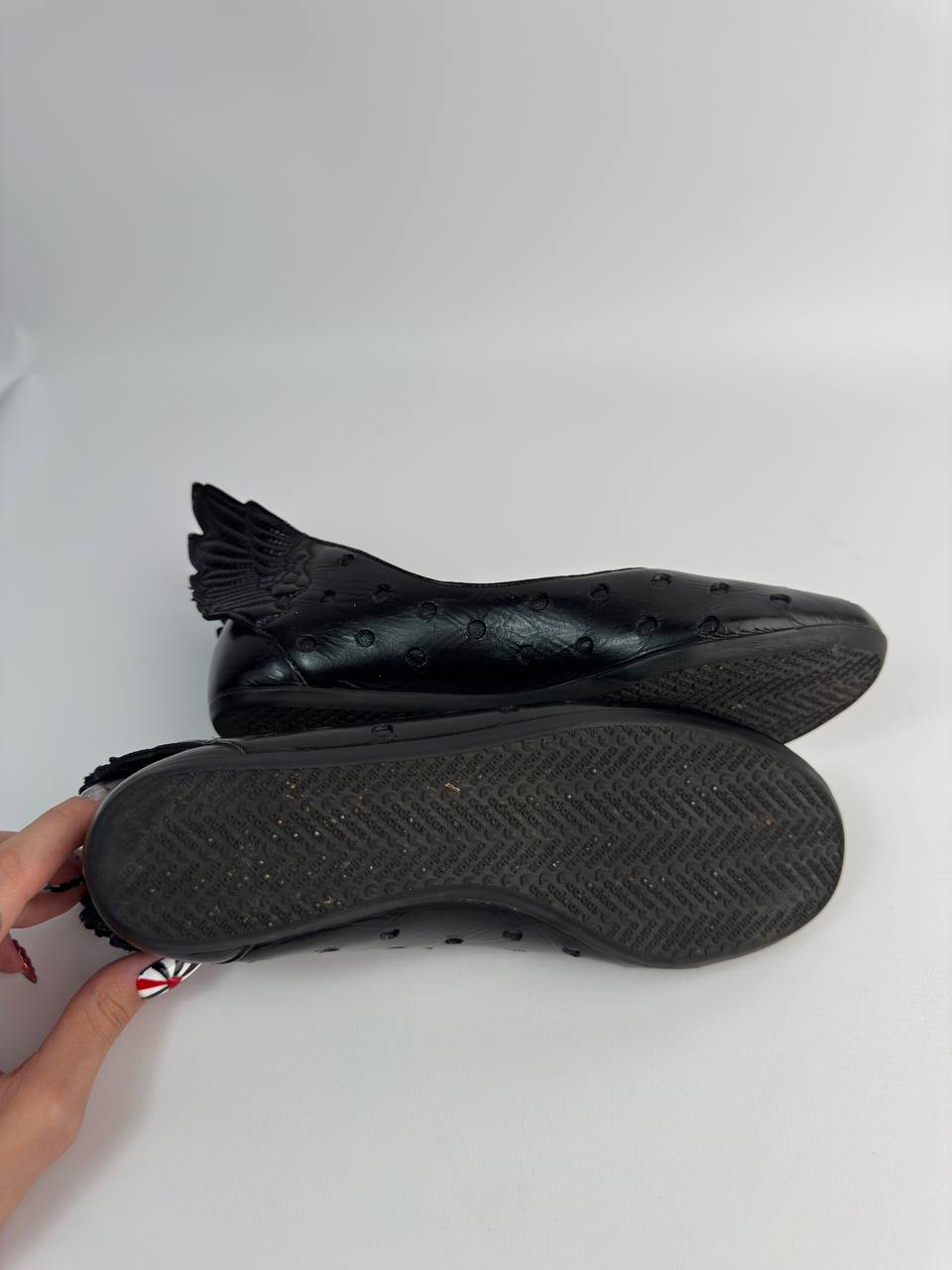 Adidas Jeremy Scott Wing Black Polka Dot Ballet Flats — 36/36.5 US5.5