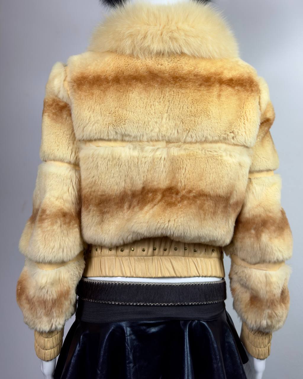 Vintage Fur Leather Jacket XS/M