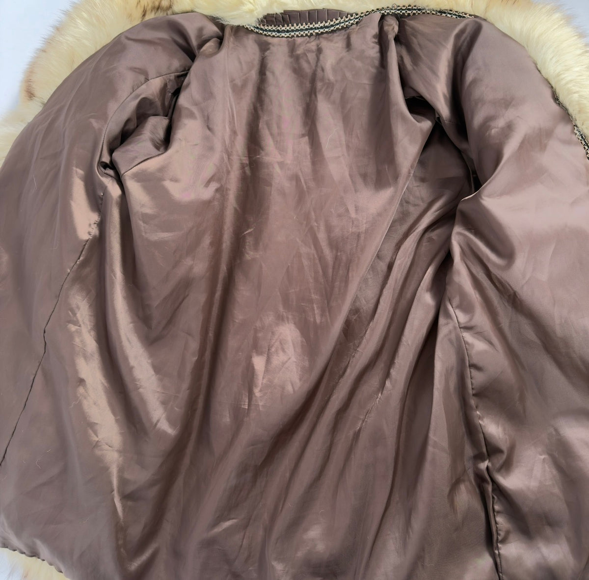Vintage Arctic Fox Fur Jacket — XS/M