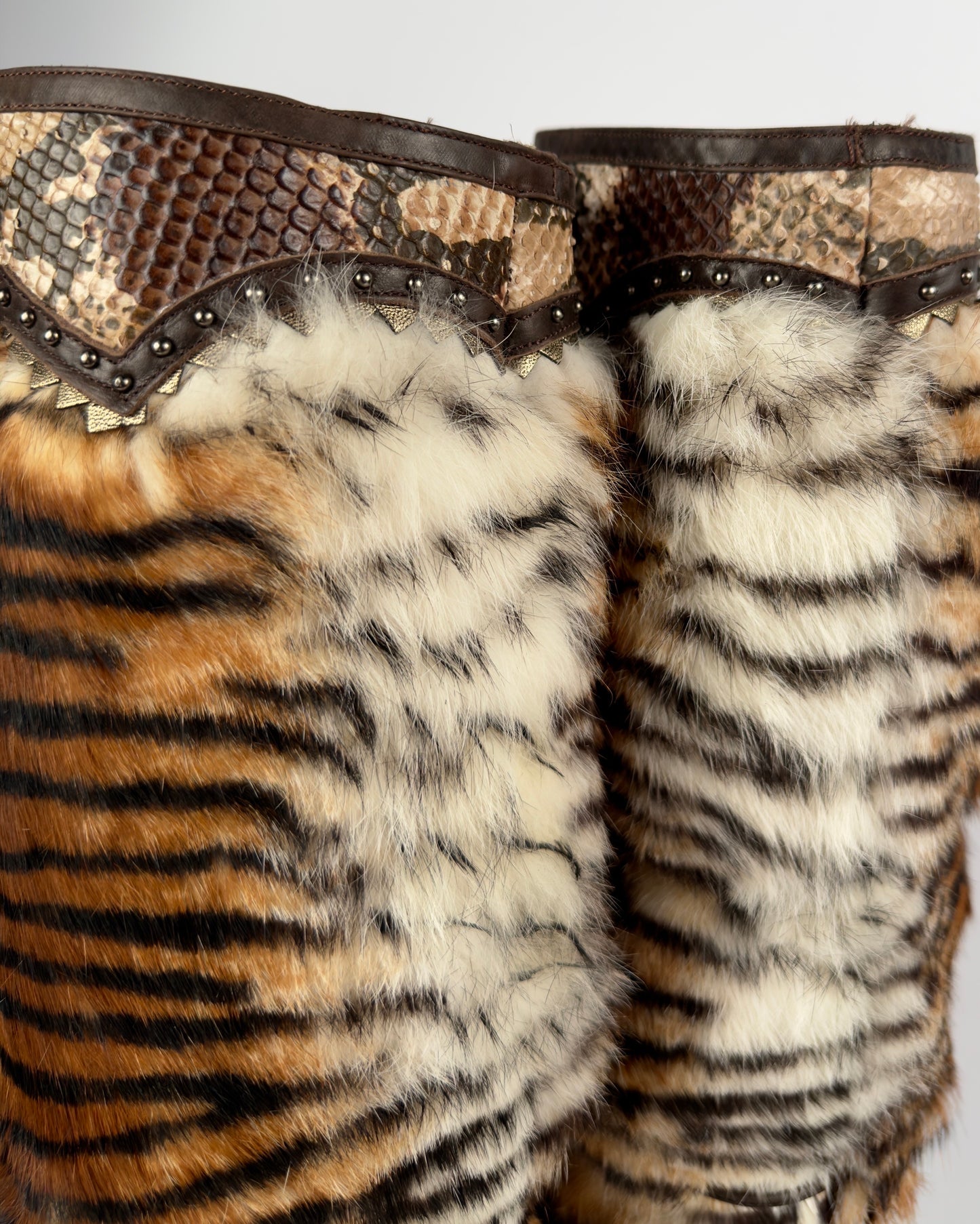 El Dante’s Couture Vintage Fur Boots — 39