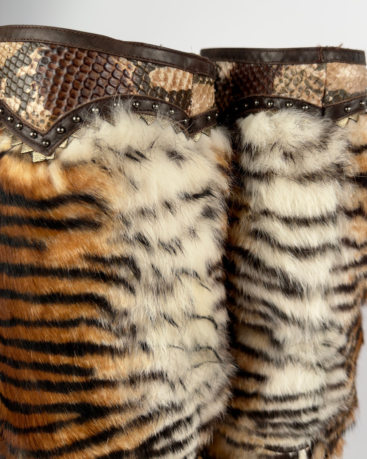 El Dante’s Couture Vintage Fur Boots — 39