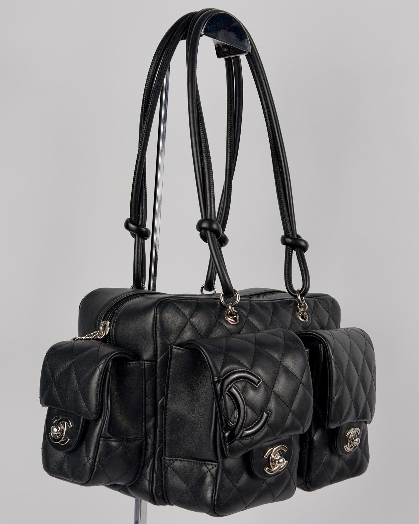 Chanel Cambon 2005 Multipocket Reporter Vintage Bag