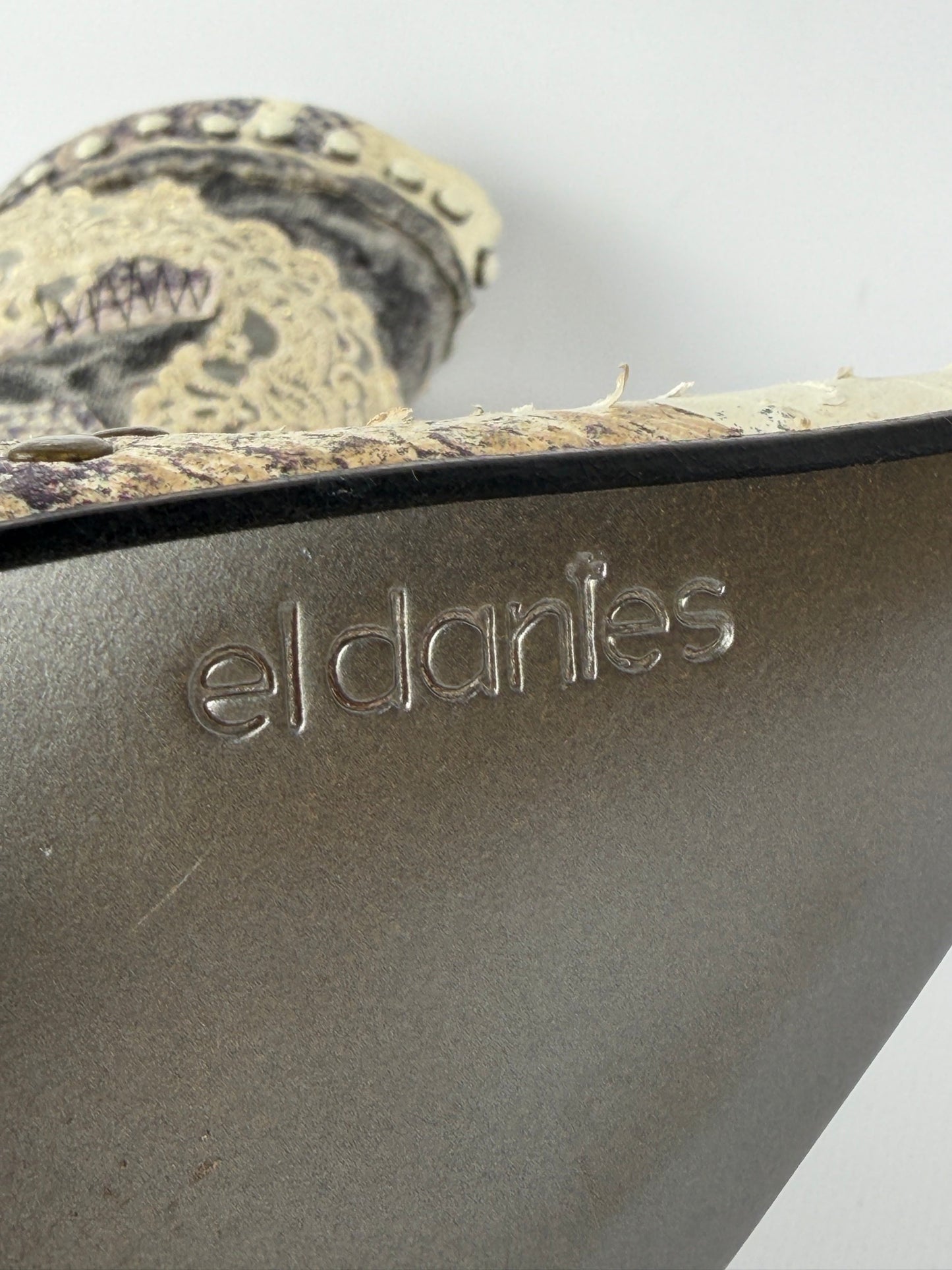 El Dante’s Vintage Denim Boots — 38/39