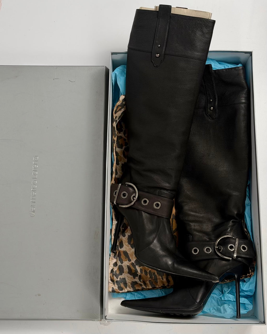 Gianmarco Lorenzi Vintage Buckle Boots — 40