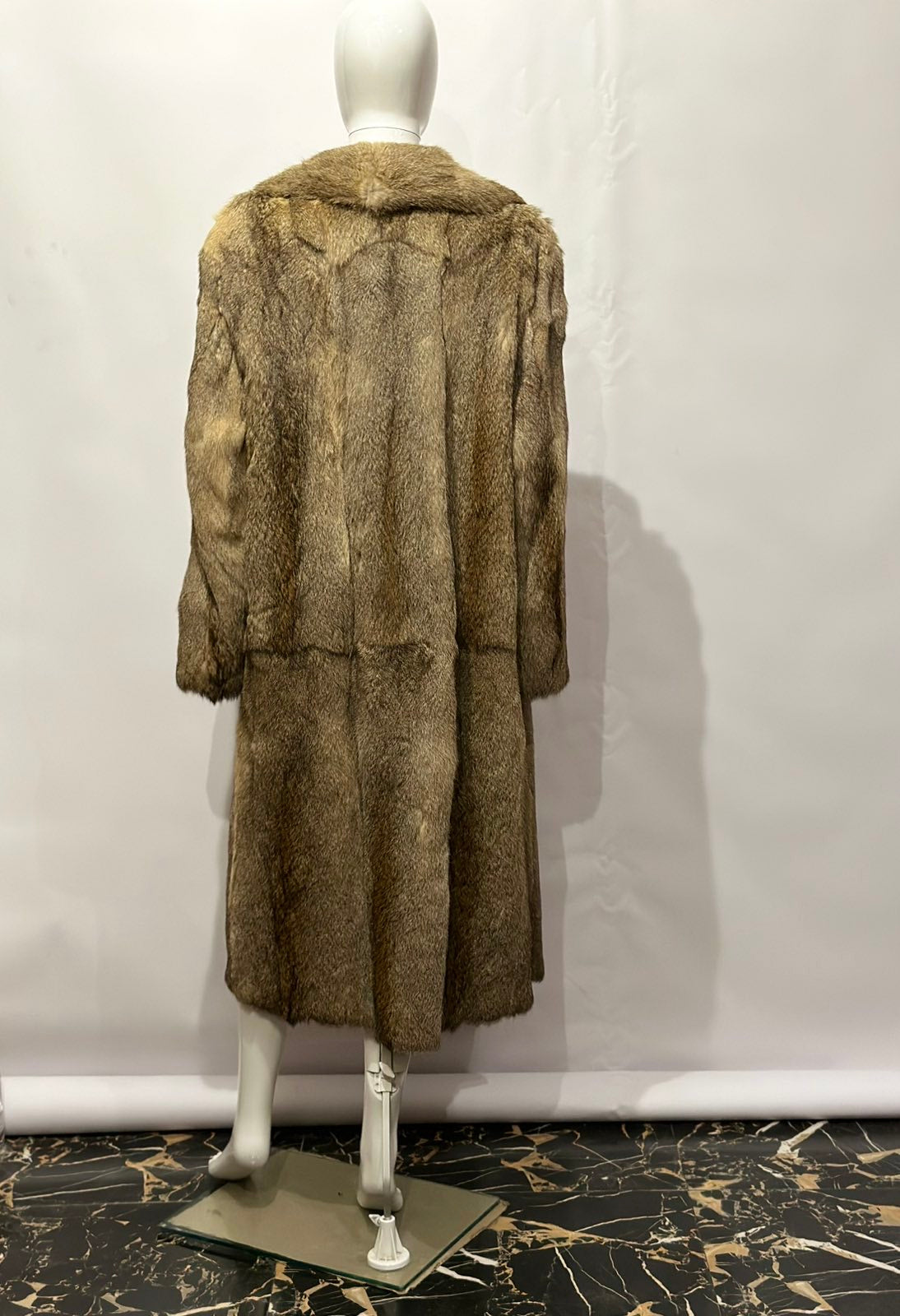Vintage Long Red Fox Fur Coat