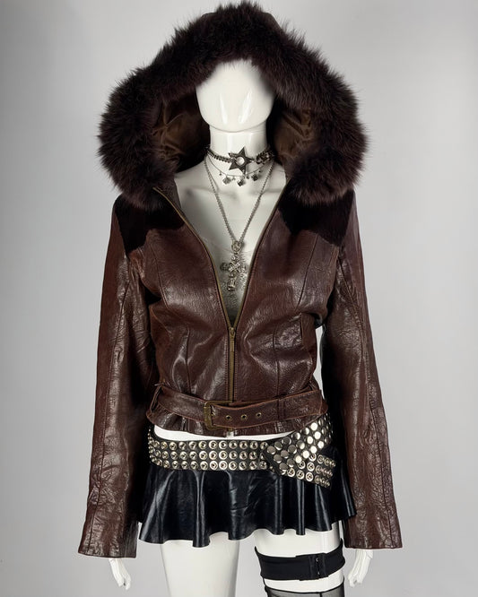 Vintage Pony Hair & Fur Leather Jacket — XS/M