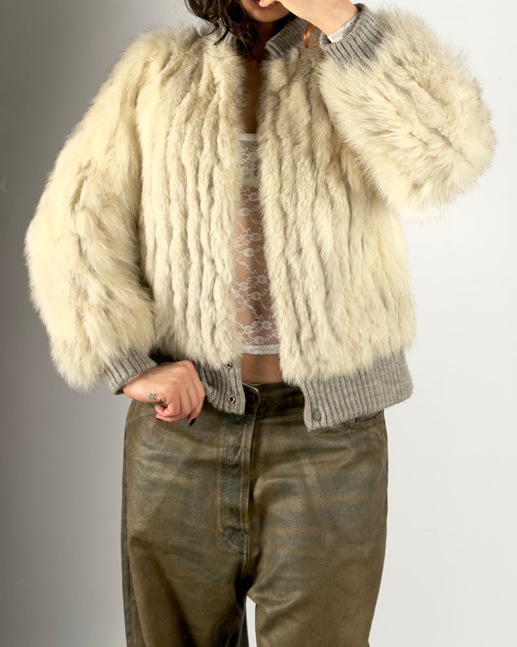 Vintage “Saga Fox” Arctic Fox Jacket — S/M