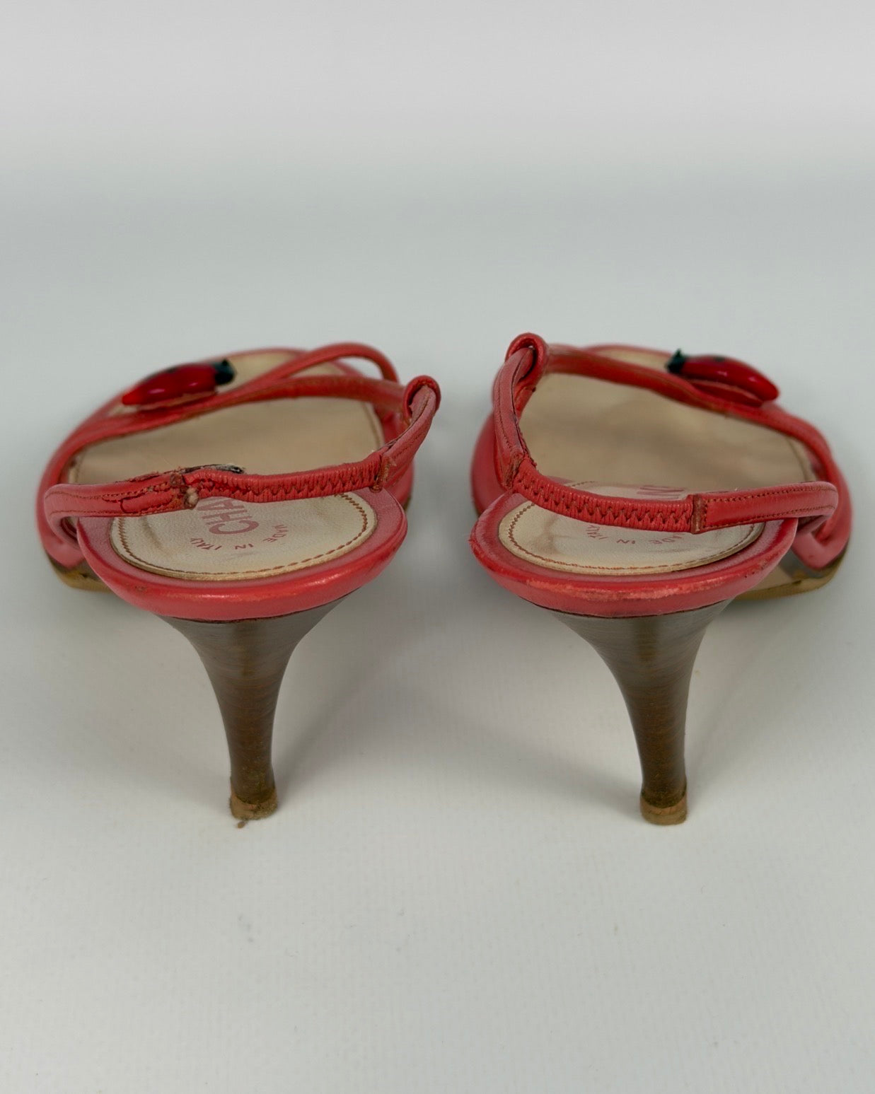 Chanel S/S 2004 by Karl Lagerfeld Vintage Ladybug Heels — 39
