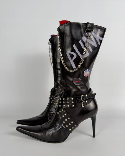 Le Silla Vintage Punk Boots — 40