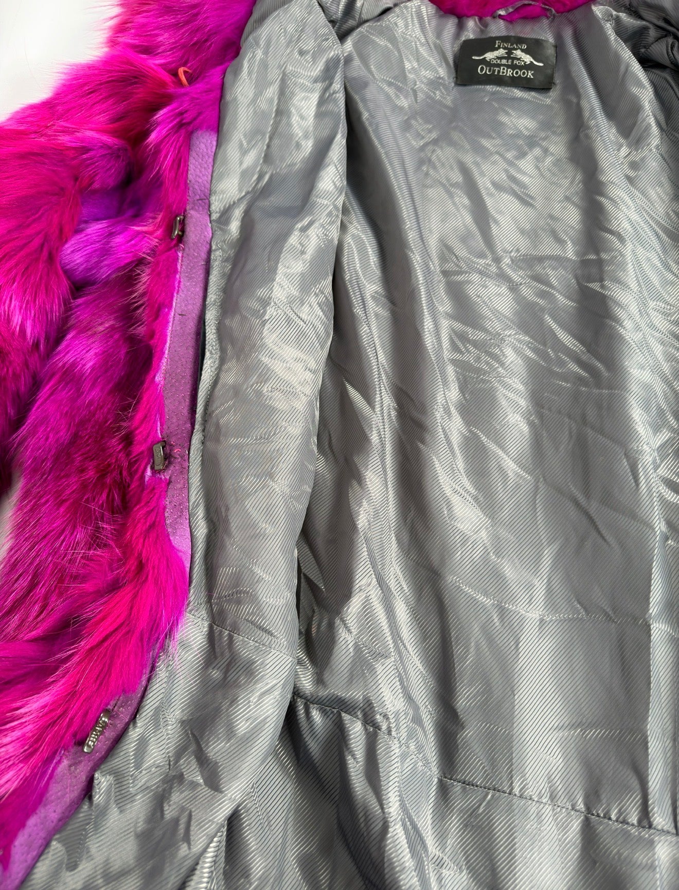 Vintage Fox Pink Fur Coat — S/L