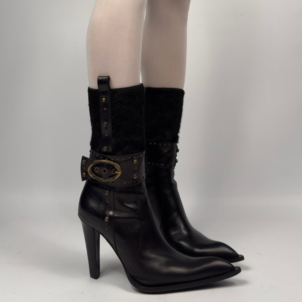 Vintage Leather Boots — 40