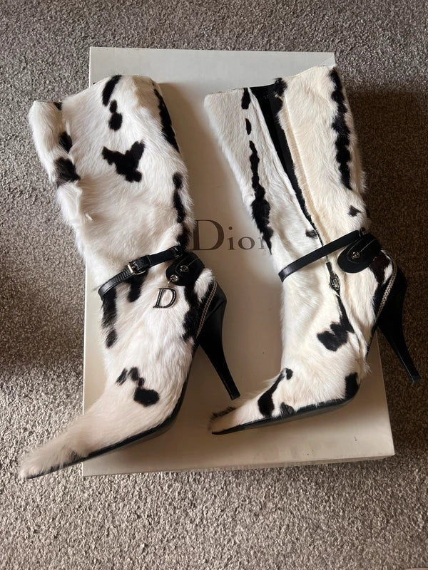 Christian Dior Pony Hair Boots — 38/39