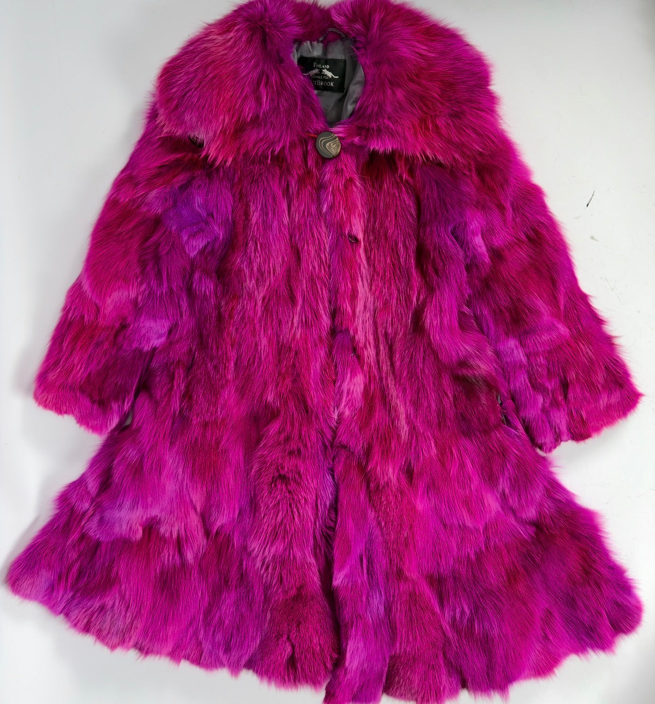 Vintage Fox Pink Fur Coat — S/L