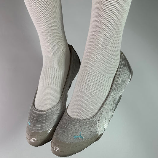 Puma Vintage Silver Ballet Flats