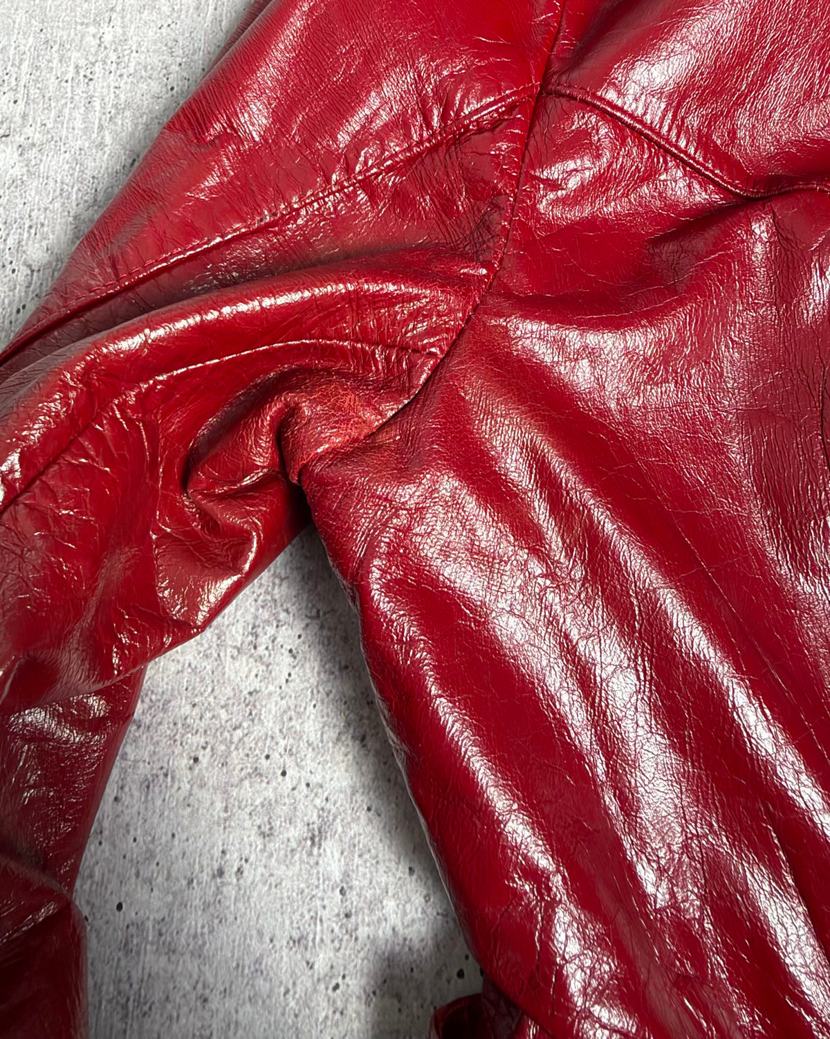 Vintage Fur Leather Jacket — M