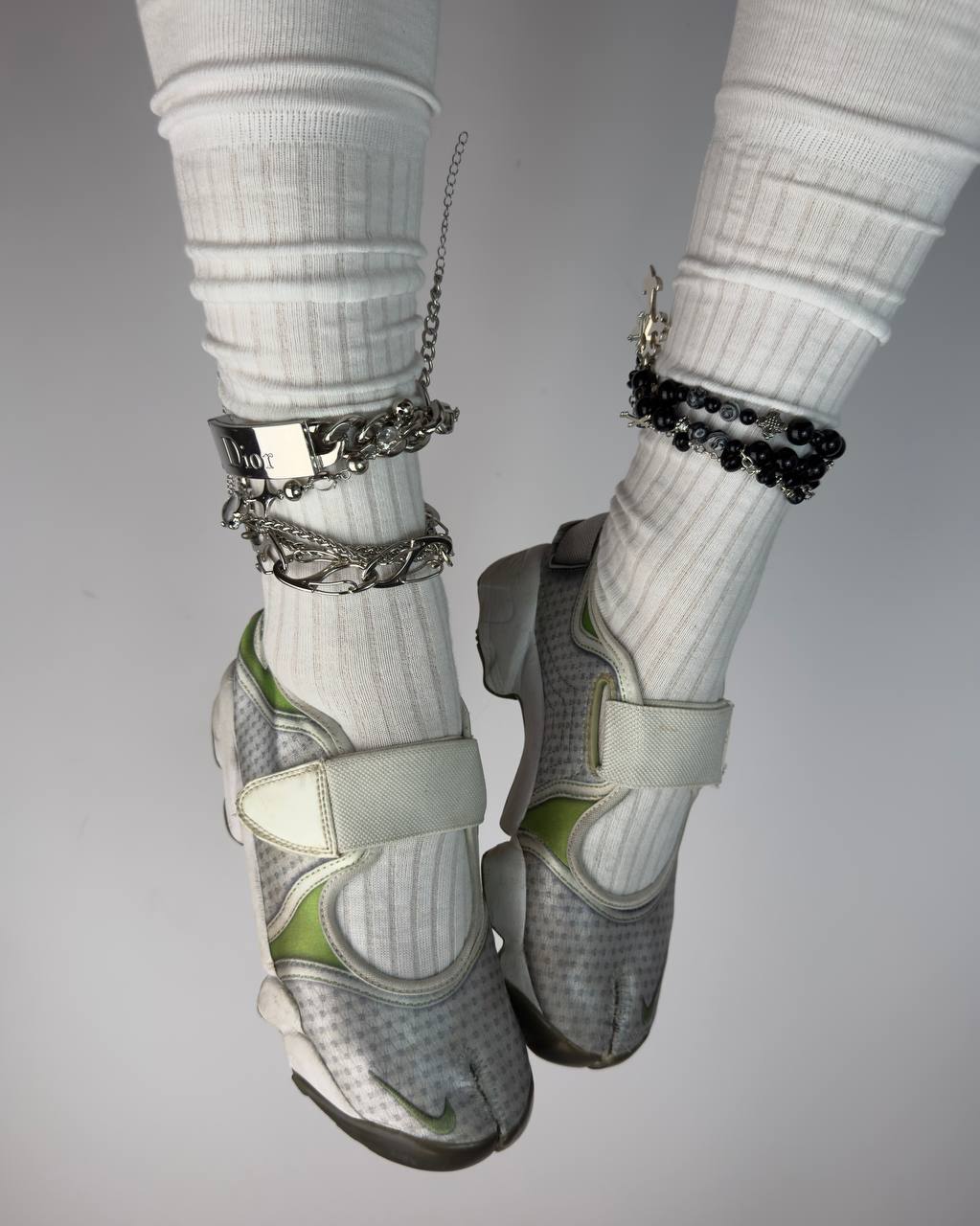 Nike Rift Tabi Vintage Silver Ballet Flats — 36/36.5
