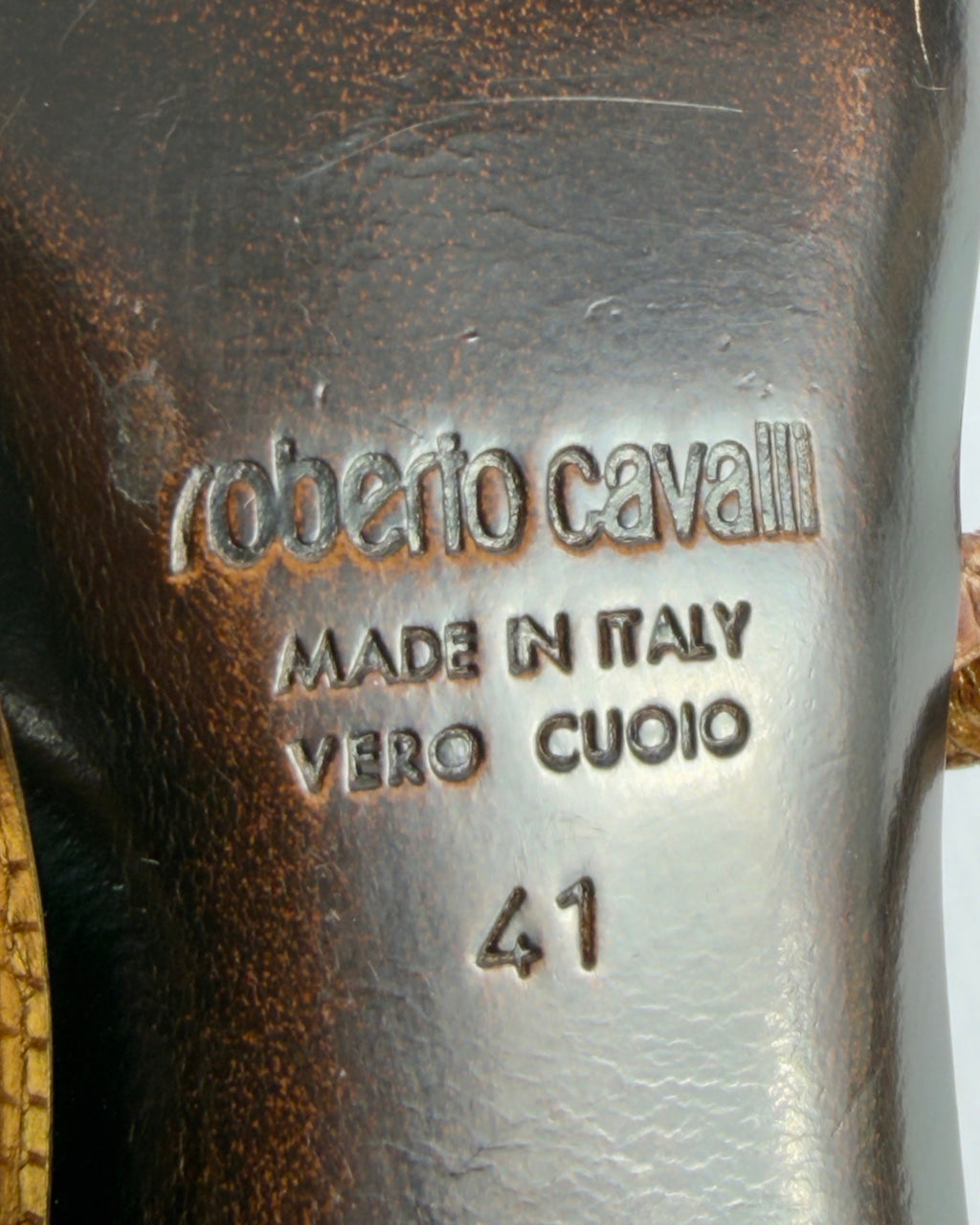 Roberto Cavalli Vintage Beaded Heels — 41