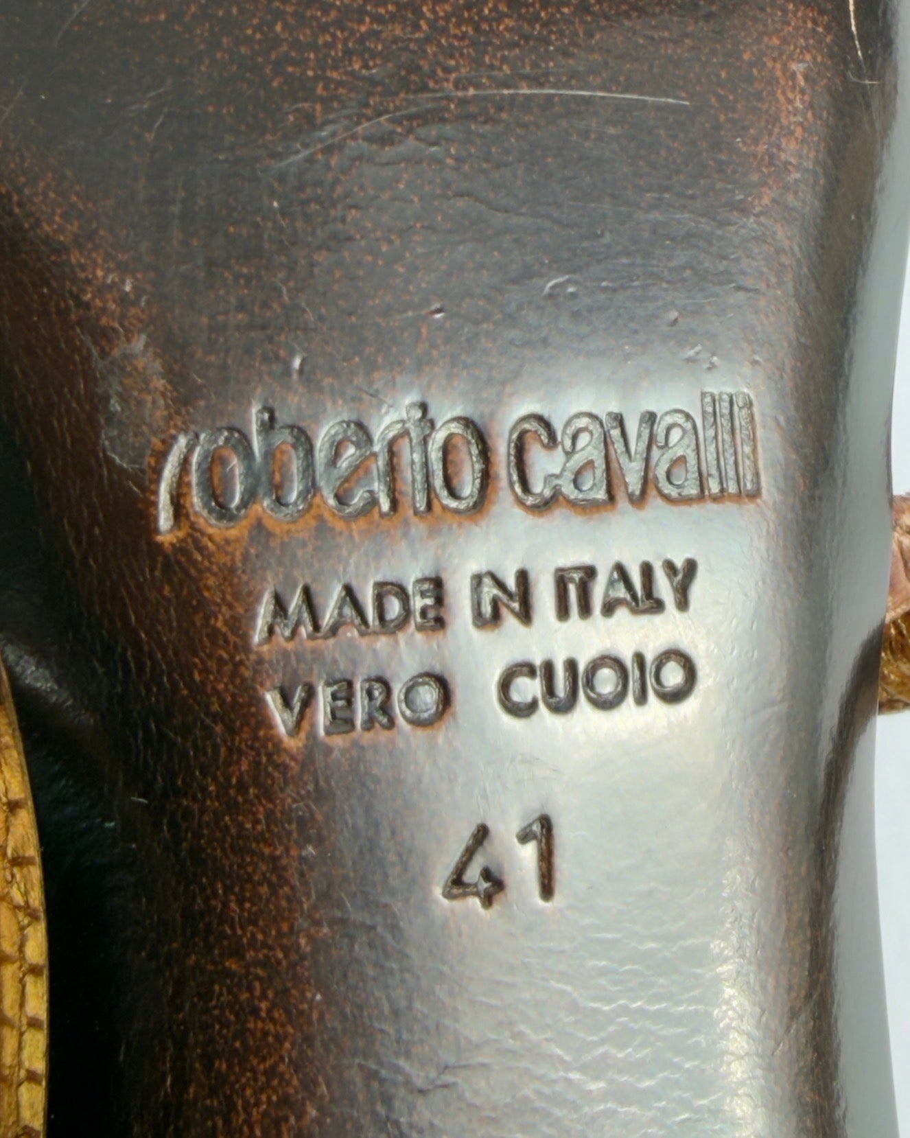 Roberto Cavalli Vintage Beaded Heels — 41