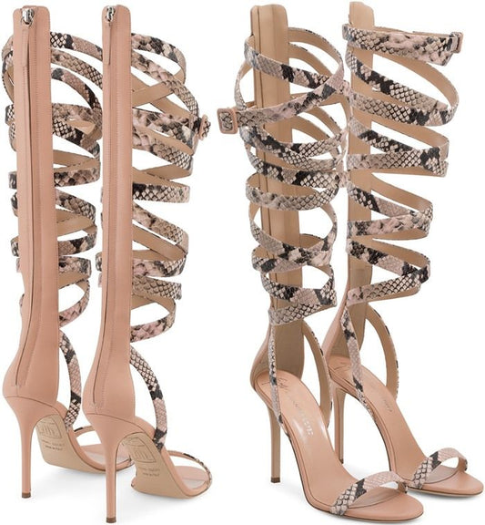Giuseppe Zanotti Python Gladiator Heels 37,38 & 40 — new with box