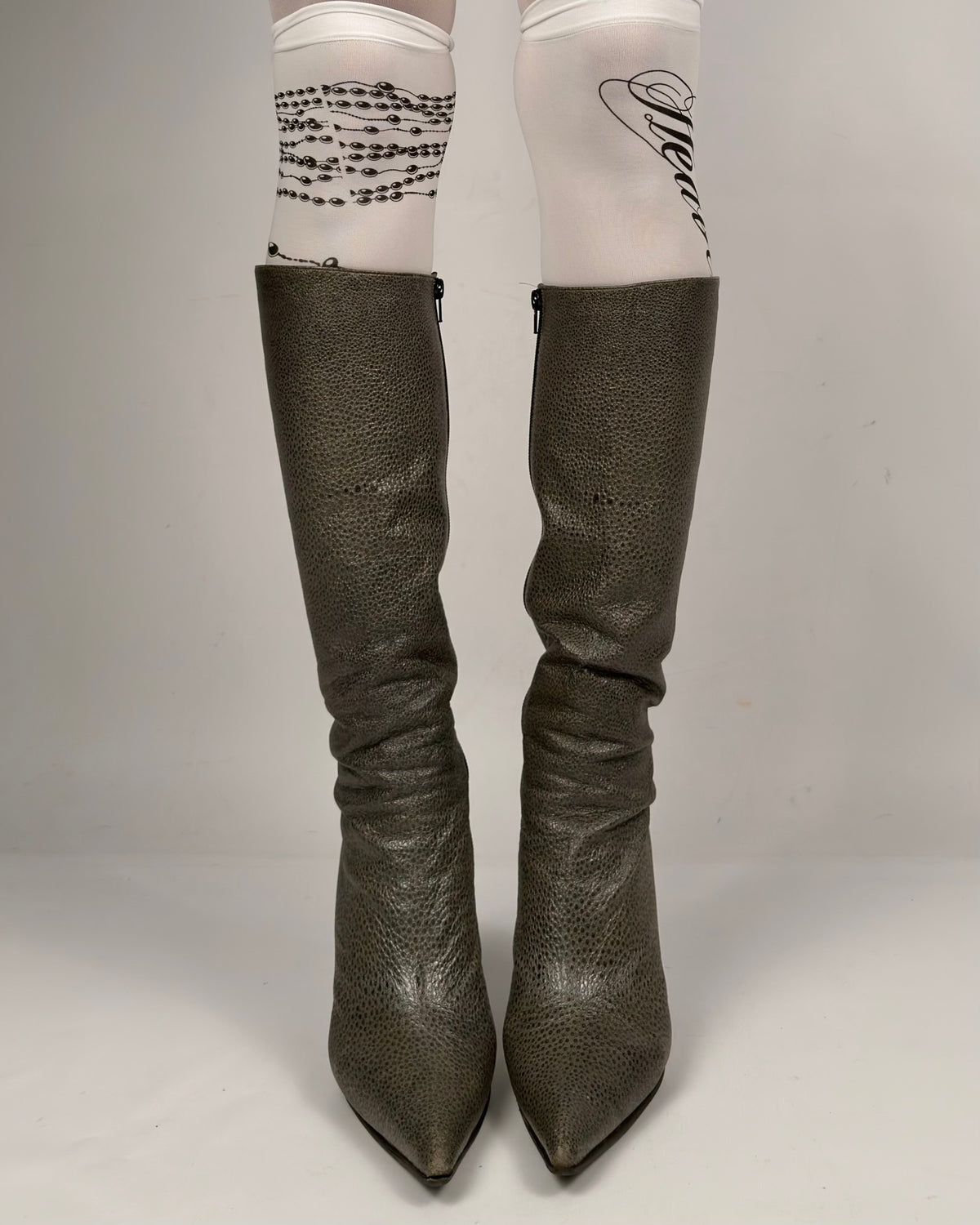 Casadei Vintage Leather Boots — 38.5