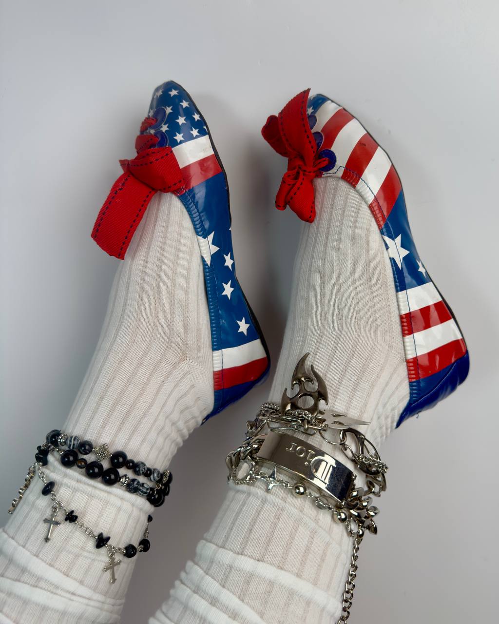Vintage “Flag” Ballet Flats — 36/36.5