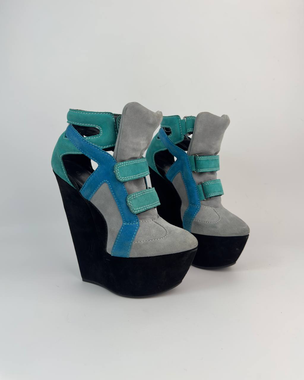 Casadei Vintage Wedge Boots — 37/37.5