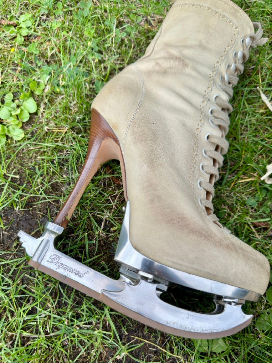 DsQuared Skate Moss Runway Lace Up Boots - RARE 37/38