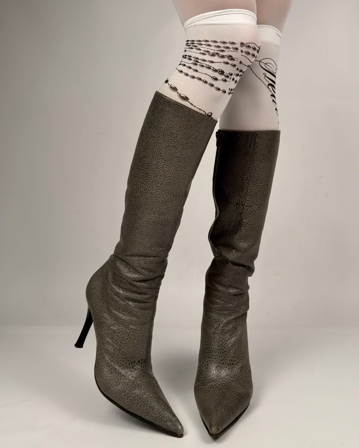 Casadei Vintage Leather Boots — 38.5