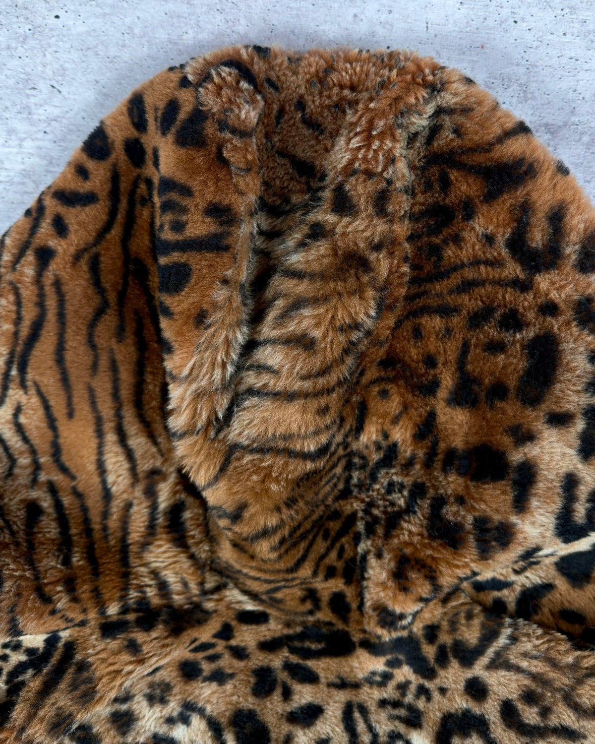 Vintage “Tiget Print” Fur Jacket — S/M