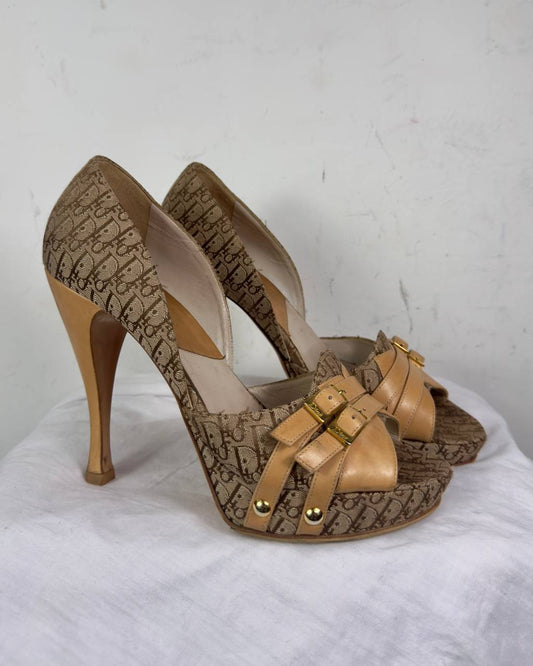 Dior Diorissimo Vintage Monogramme Heels — 39