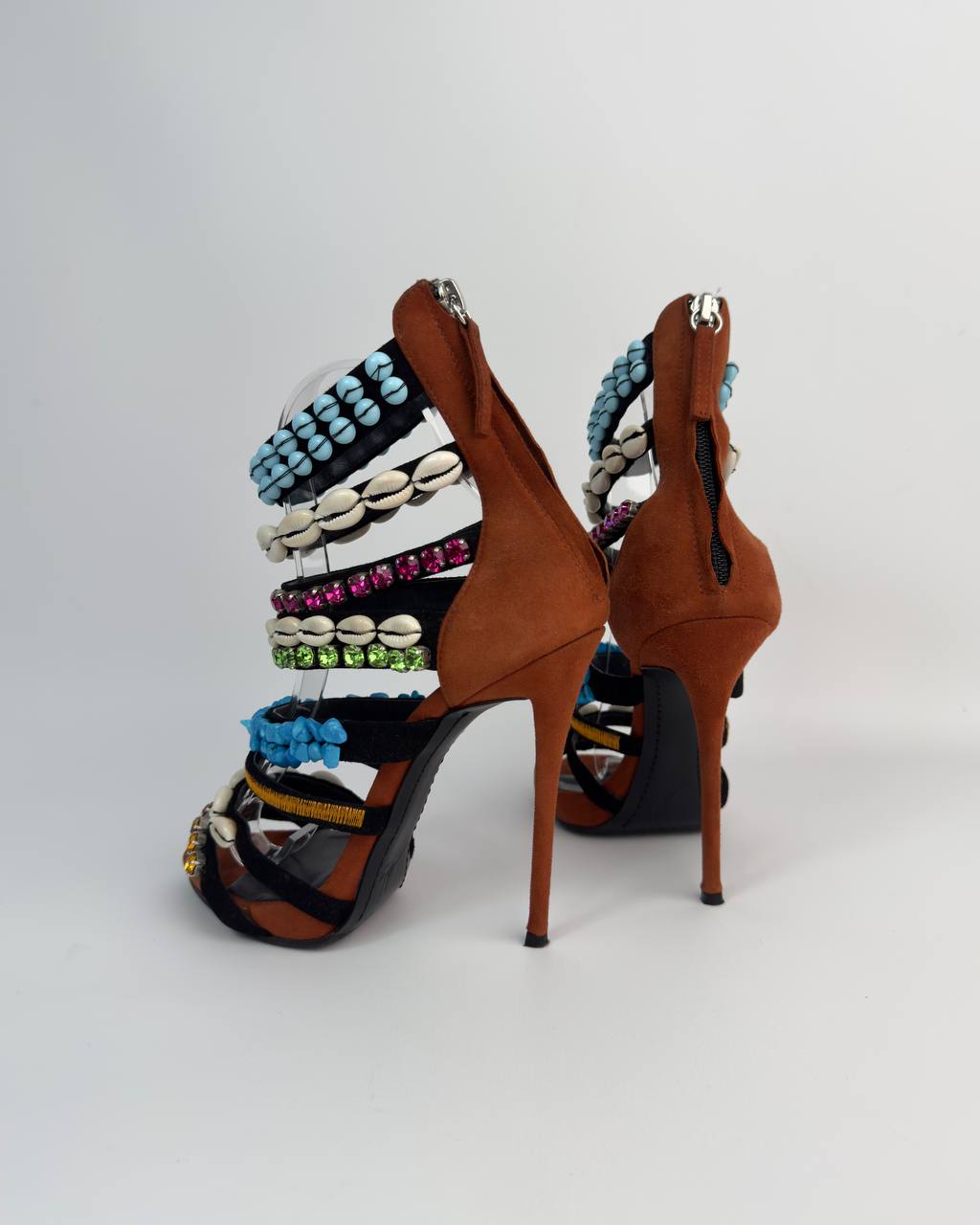 Giuseppe Zanotti Coline Beaded Shell Heels 2014 — 36