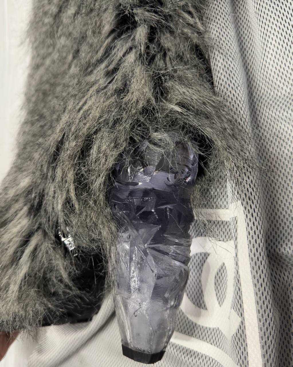 Chanel Fall 2010 Runway Faux Fur Fantasy Yeti Boots Icicle Heels 38С