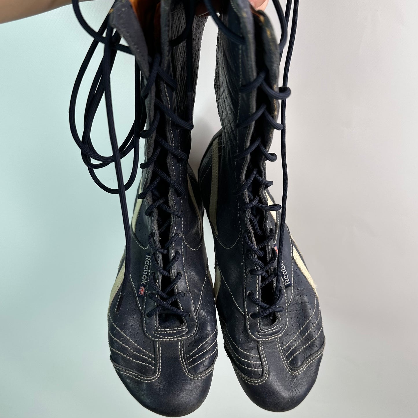 Reebok Vintage Leather Boxing Wrestling Boots