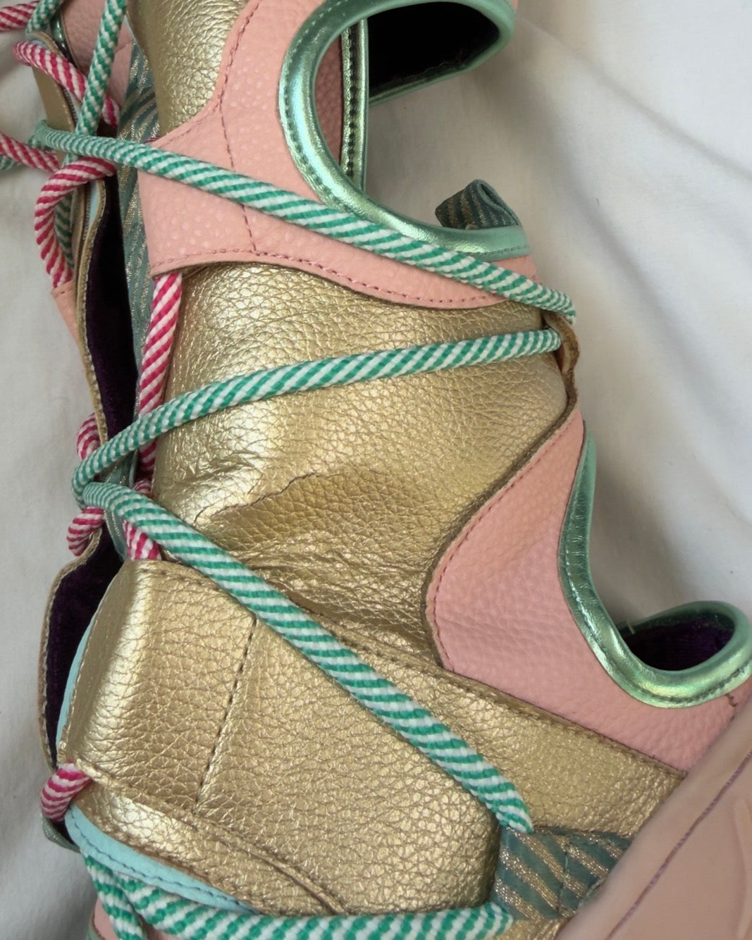 Irregular Choice "Touch Down" platform wedge gladiator boots — 38/39 📍NUANCE