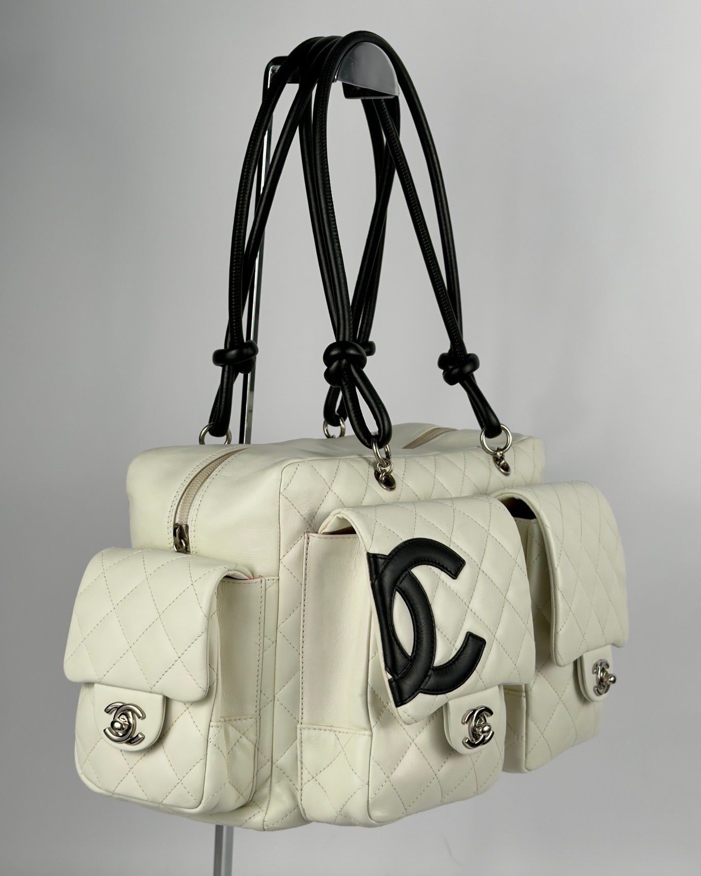 Chanel Cambon 2005 Multipocket Reporter Vintage Bag