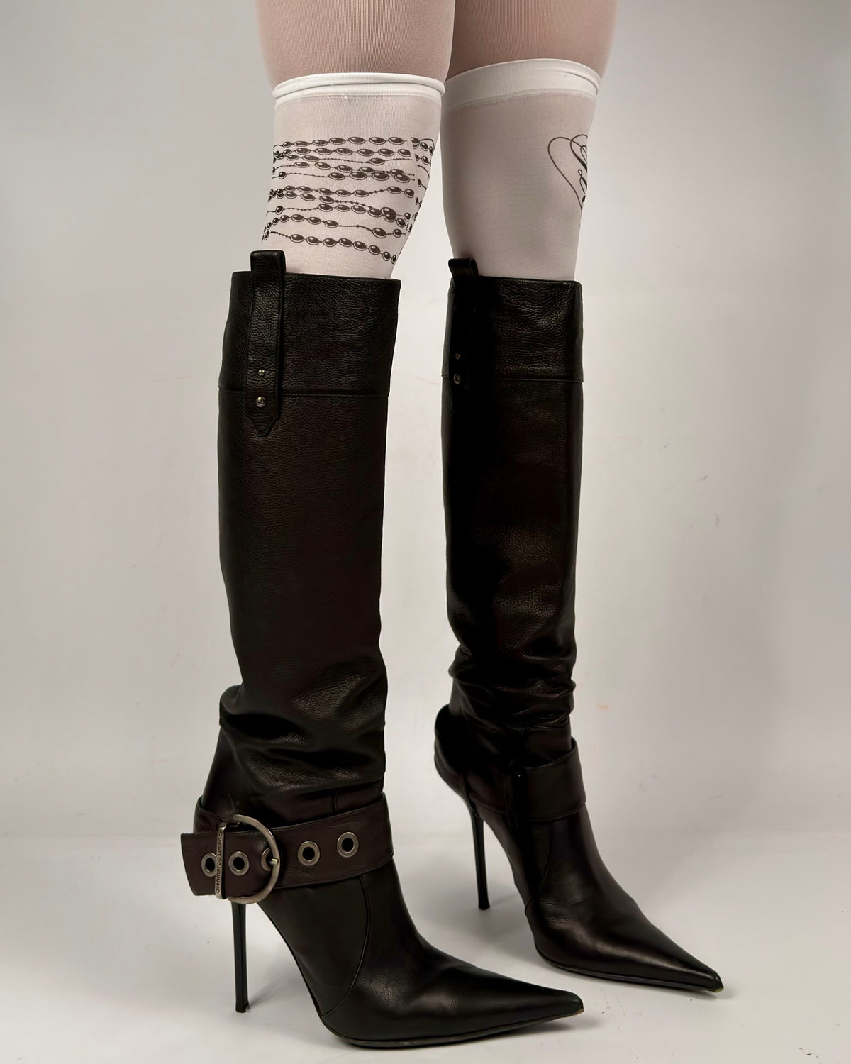 Gianmarco Lorenzi Vintage Buckle Boots — 39