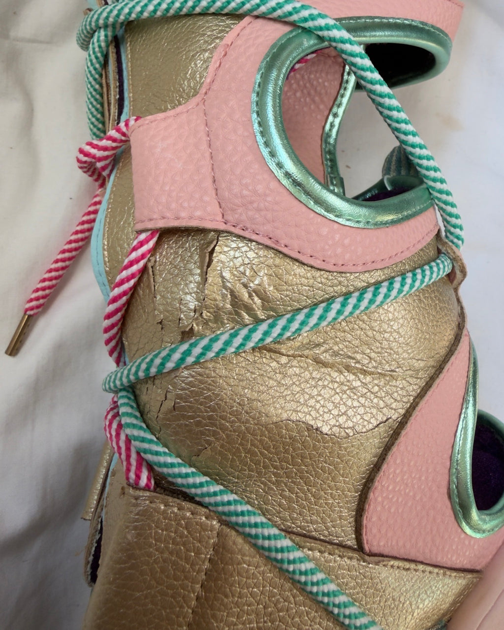 Irregular Choice "Touch Down" platform wedge gladiator boots — 38/39 📍NUANCE