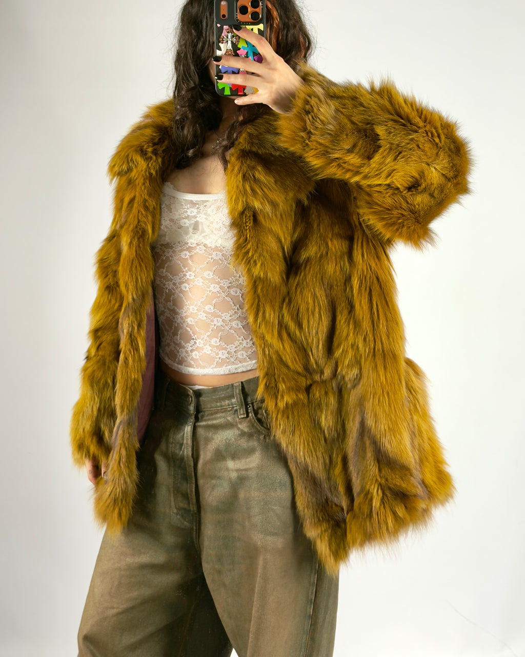 Vintage Fox Fur Jacket — S/L