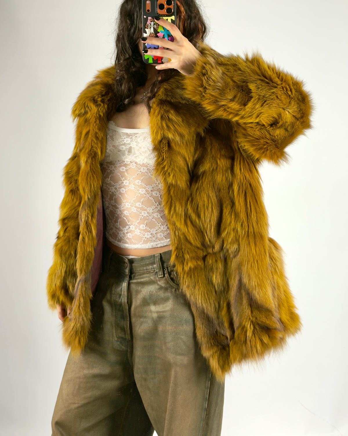 Vintage Fox Fur Jacket — S/L