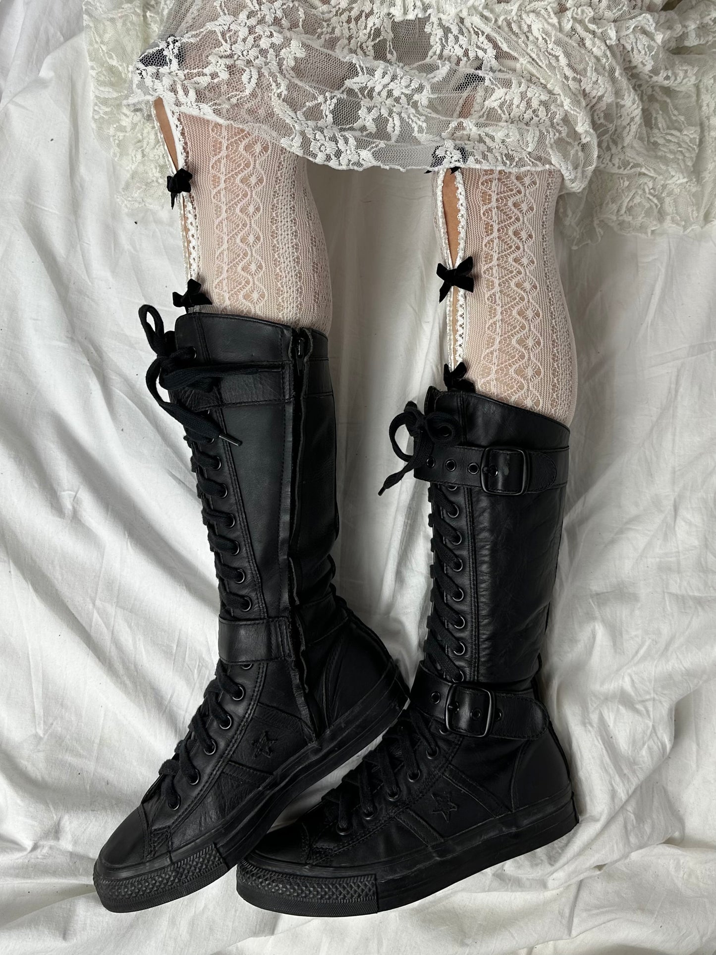 Converse Vintage Buckle Leather Boots 37/37.5 EU