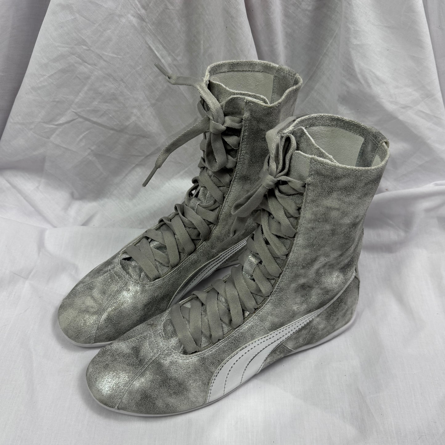 Puma Vintage Silver Boxing Boots 39/40 Deadstock