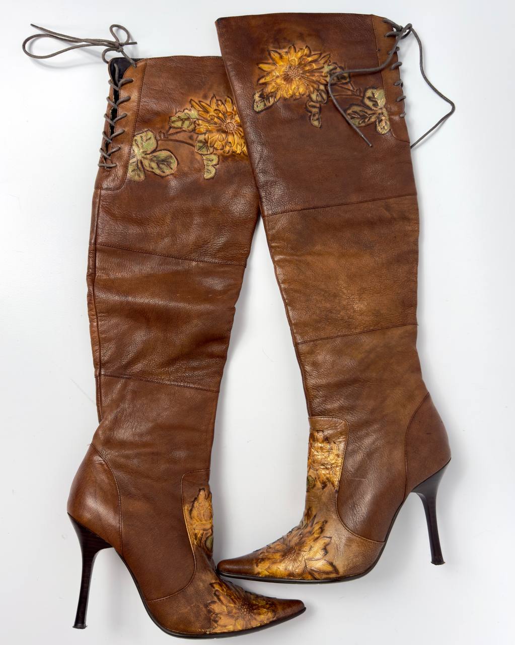 Vintage Italian Leather Boots — 39