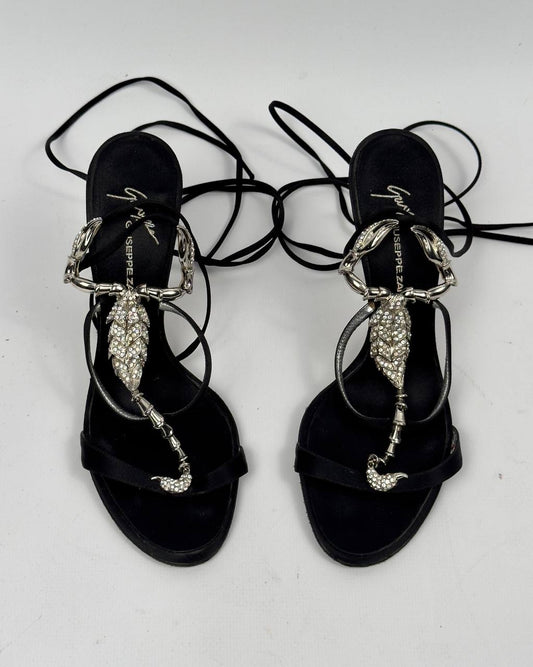 Giuseppe Zanotti Vintage Italian Iconic Scorpion Sandal Heels — 38.5/39