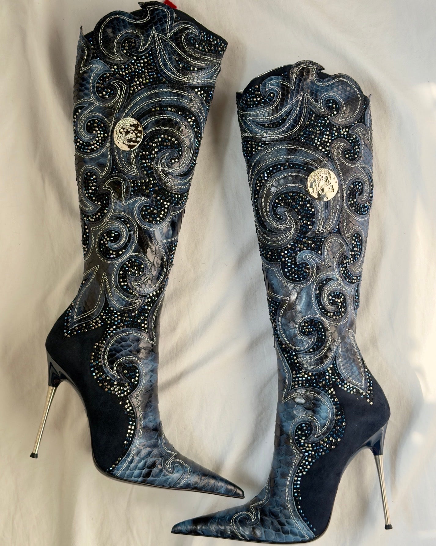 Hamlet Couture Italian Python Boots
