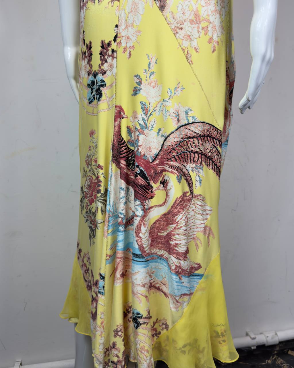 Roberto Cavalli S/S 2003 Chinoiserie Long Corset Dress