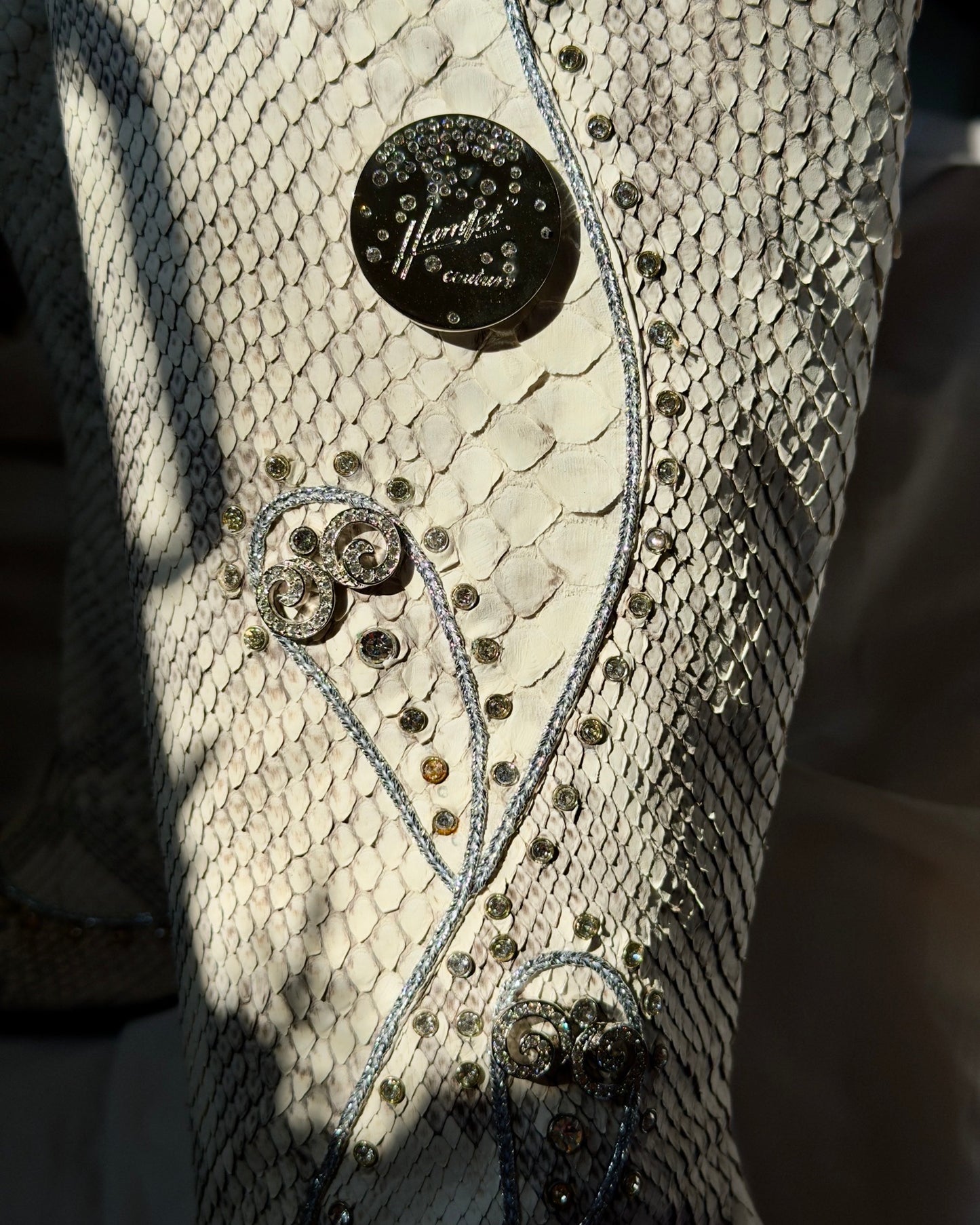 Hamlet Couture Italian Python Boots