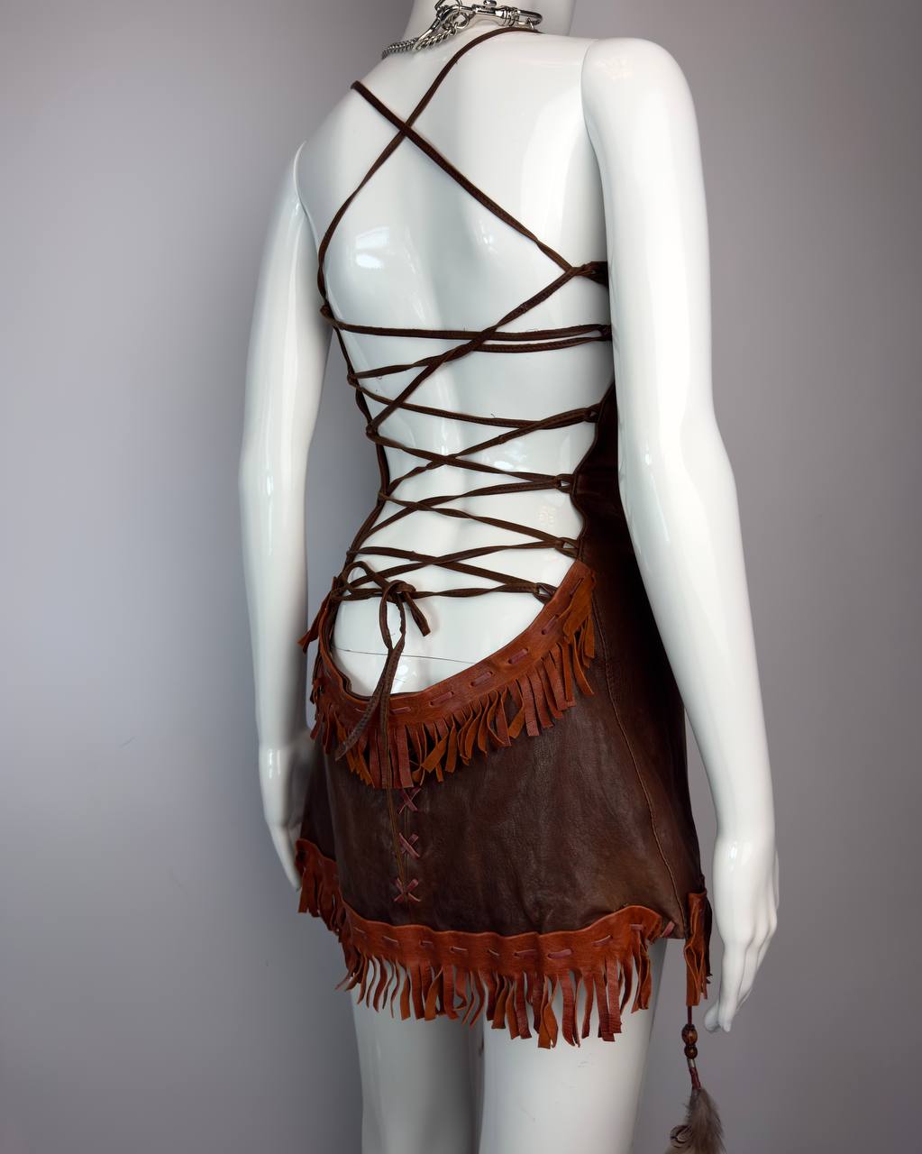 Dsquared2 S/S 2005 Runway Leather Dress