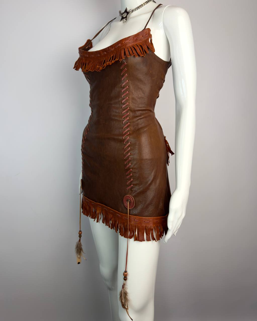 Dsquared2 S/S 2005 Runway Leather Dress